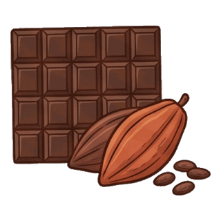 Una rajola de xocolata negra trencada.